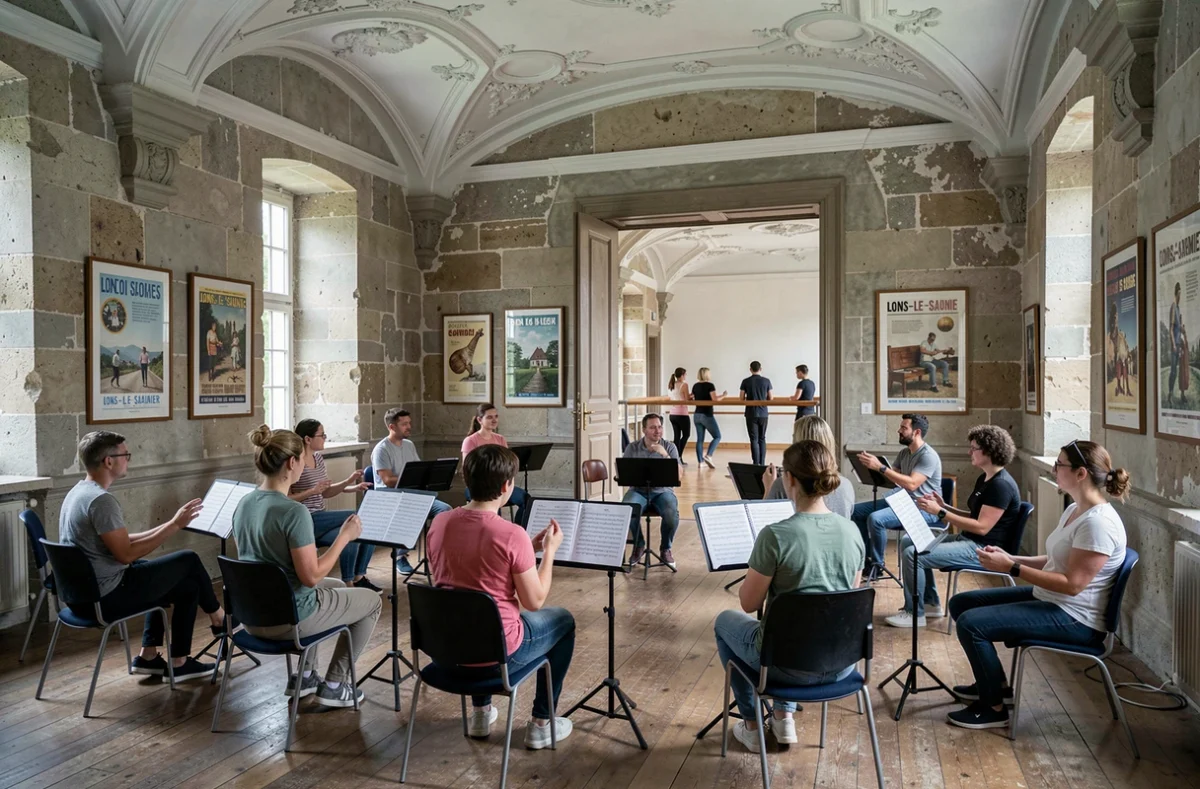 Élèves adultes au Conservatoire de musique et de danse de Lons-le-Saunier dans le Jura