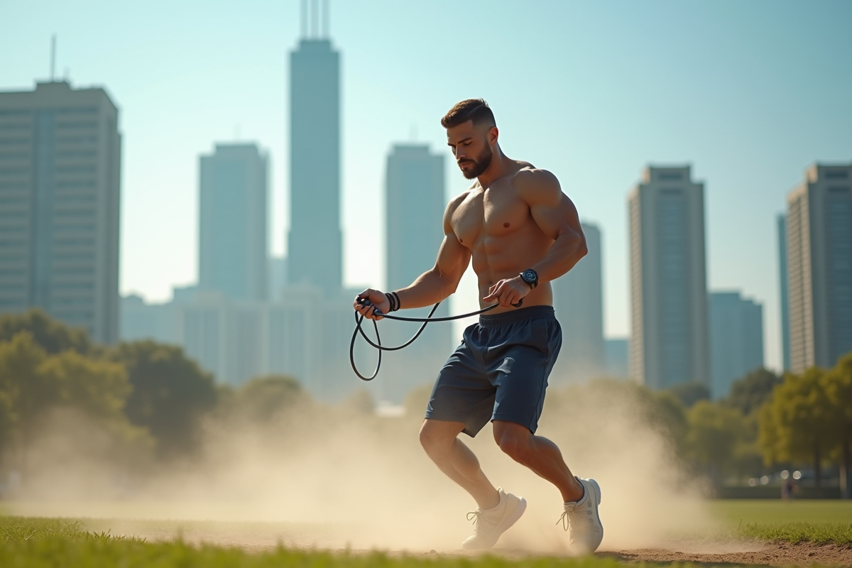Homme musclé s
